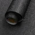 Abyssaly Black Silk Wallpaper Peel and Stick 15.7" X 590.5" Embossed Self by Abyssaly