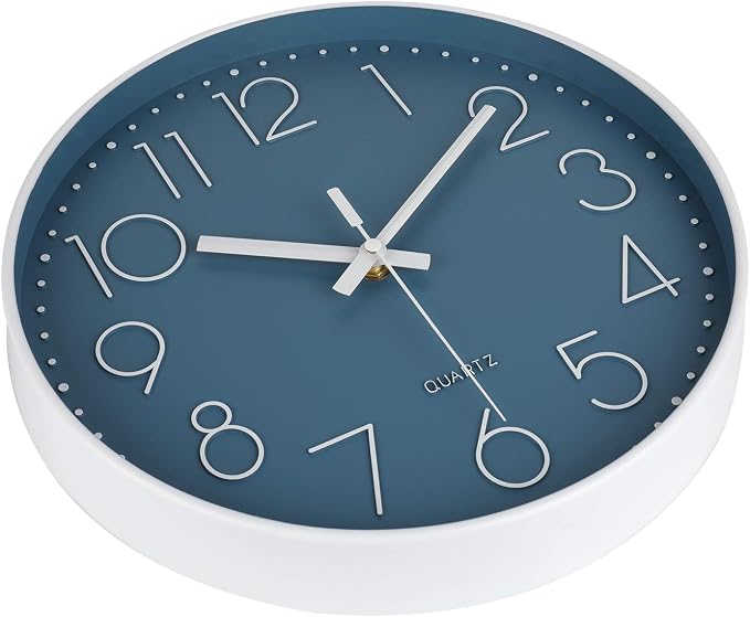 jomparis 12 Inch Silent Non-Ticking Battery Operated Quality Quartz Round Wall - Image 9