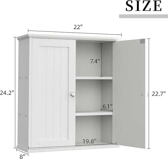 Shintenchi Bathroom Wall Medicine Cabinet - Image 3
