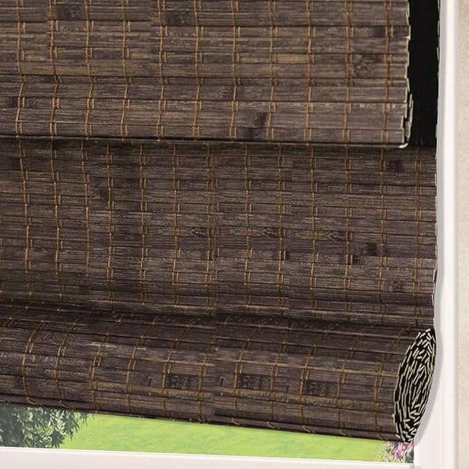 Letau No Drill No Tools Cordless Wood Window Shades Blinds, Bamboo Light - Image 4