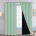 Yakamok Sage 100% Blackout Curtains, Total Blackout Lined Curtain Panels by Yakamok