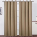 LEMOMO Natural Thermal Blackout Curtains/52 x 95 Inch/Set of 2 Panels Room by Lemomo
