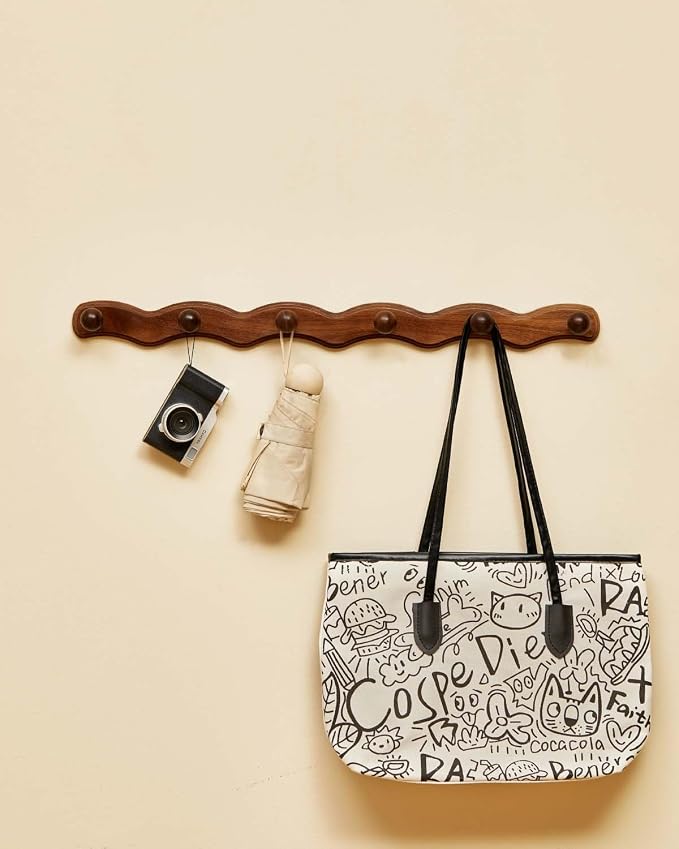 Wood Coat Rack Wall Mount - Image 6