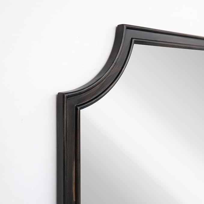 WallBeyond 20" x 30" Full Scalloped Corners Arch Rectangle Wall Mirror - Image 4