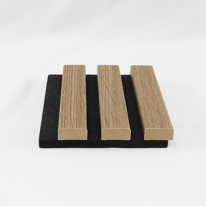 Wood Slat Acoustic Panels, 4.7"x5.9" 3D Wall Panels, Modern Fluted Sound - Image 4