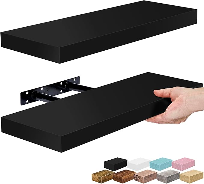 Sorbus Floating Shelves for Wall – 16 Inch Floating Shelf for Kitchen, Living by Sorbus