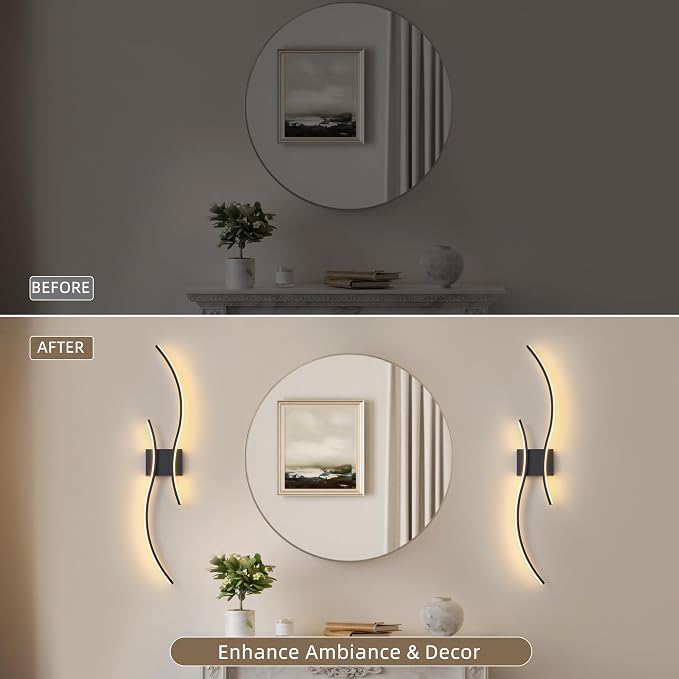 Battery Operated Wall Sconces Set of 2, Dimmable Modern LED Rechargeable Wall - Image 6