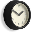 JONES CLOCKS® Fuze wall Clock | Small Round Clock | Black | Playful Modern by JONESCLOCKS