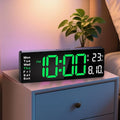 Digital Clock Large Display, Led Big Wall Electric Clocks by Brauthon