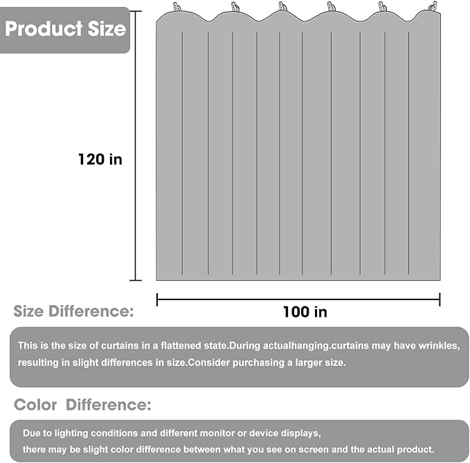 Room Divider Blackout Curtain Track Curtains Wall Dividers Panels Screen - Image 2