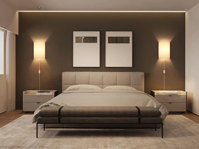 Plug in Wall Sconces Set of Two: Wall Lights - Image 9