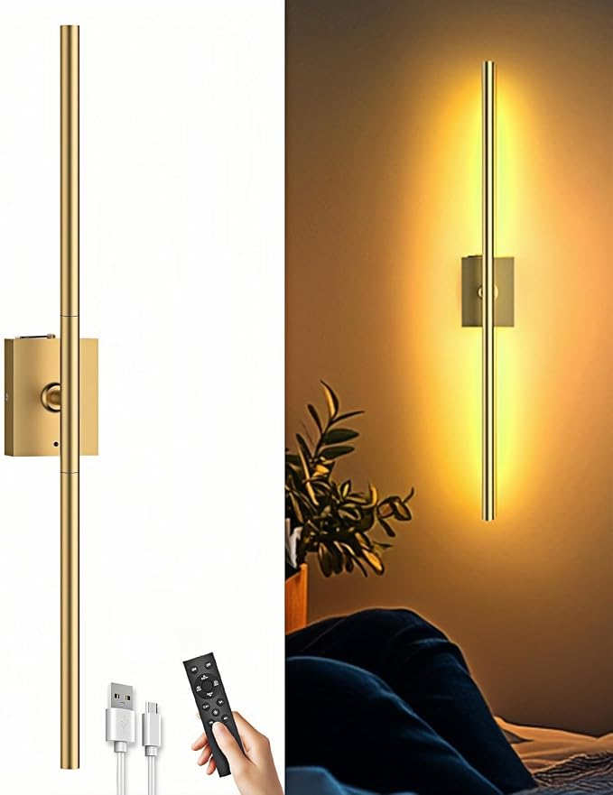 iThird 1 Pack Battery Operated Wall Sconce, Wireless Battery Wall Sconce by iThirdHomeOutdoorLighting