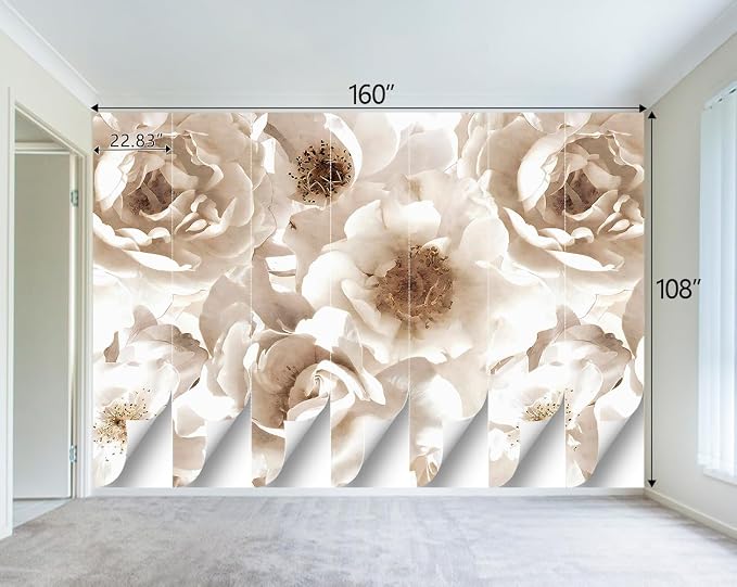 Floral wallpeper for Girls Bedroom Modern Flower Living Room wall Mural - Image 4