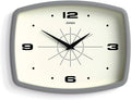 JONES CLOCKS® Movie wall Clock | Retro Rectangular Clock | 10 inch | Gray | by JONESCLOCKS