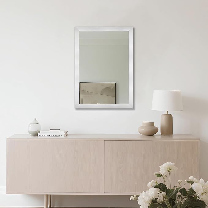 Ruomeng Bathroom Mirror 20" x 28" Rectangular Wall Mirror - Image 2