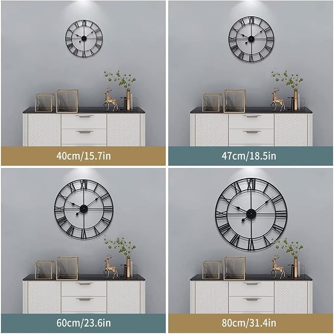 LEIKE 32" Large Modern Wall Clocks, Nearly Silent, Little Ticking, Battery - Image 4