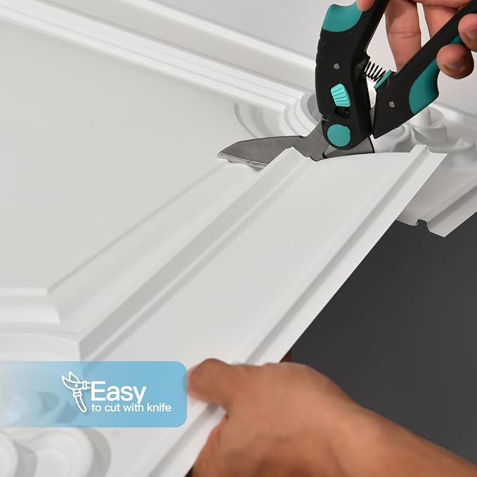 Art3d Drop Ceiling Tiles 24x24, Wainscoting Panels Glue Up 2x2, Cloud-White - Image 5