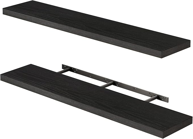 Fixwal Floating Shelves for Wall, Bathroom and Kitchen, Wall Shelves for Storage by Fixwal