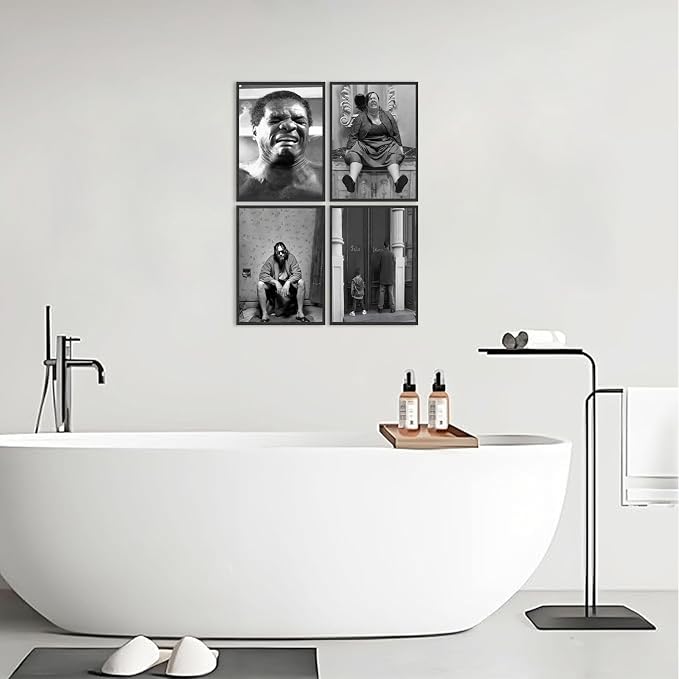 Funny Bathroom Decor Wall Art Set of 4, Dumb & Dumber Comedy Movie Posters - Image 2