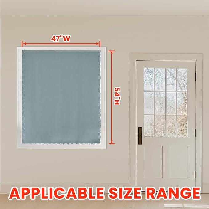 AJAZZ self Adhesive Portable 100% Blackout Curtains Simple and Easy to - Image 8