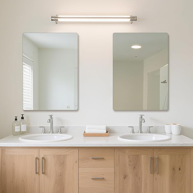 Frameless Mirror, Rectangle Bathroom Mirror - Image 3