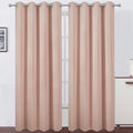 LEMOMO Blackout Curtains 66 x 95 inch/Blush Curtains Set of 2 Panels/Thermal by Lemomo
