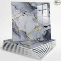 10pcs Peel and Stick Tile Shower Waterproof Marble Tiles Wall Panels, by Unknown