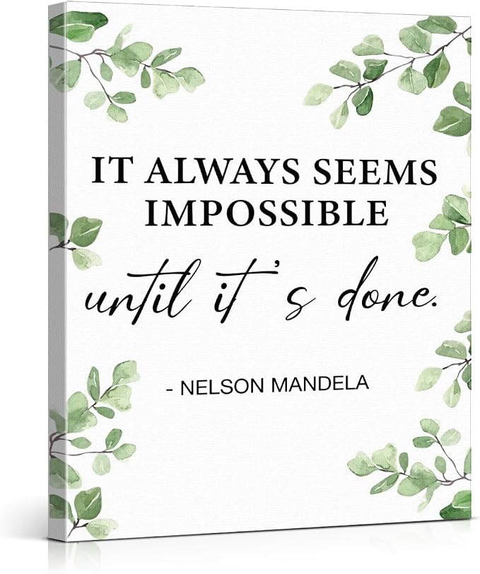 Inspirational Wall Art Motivational Painting Wall Decor by VAHATAN