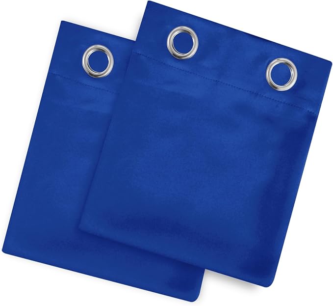 LEMOMO Blackout Curtains 52 x 120 Inch Long Royal Blue Curtains Set of 2 Panels - Image 9
