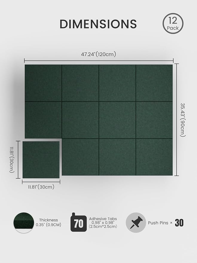 Bumusty Large Cork Board 48" x 36" Alternative - Image 2