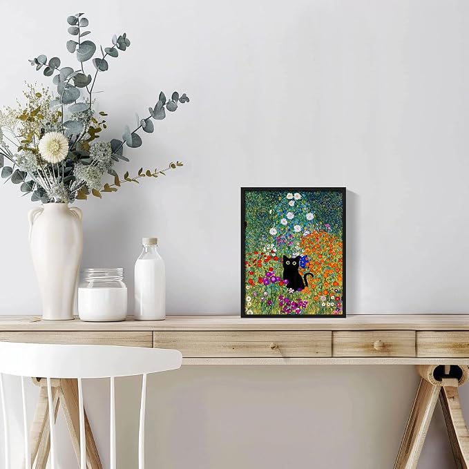Hamduker Canvas Wall Art Cat Decor - Image 4