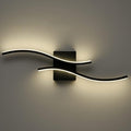 Modern Led Sconce Wall Lighting Indoor 24" Minimalist Industrial Black Wall by TENGIANTS