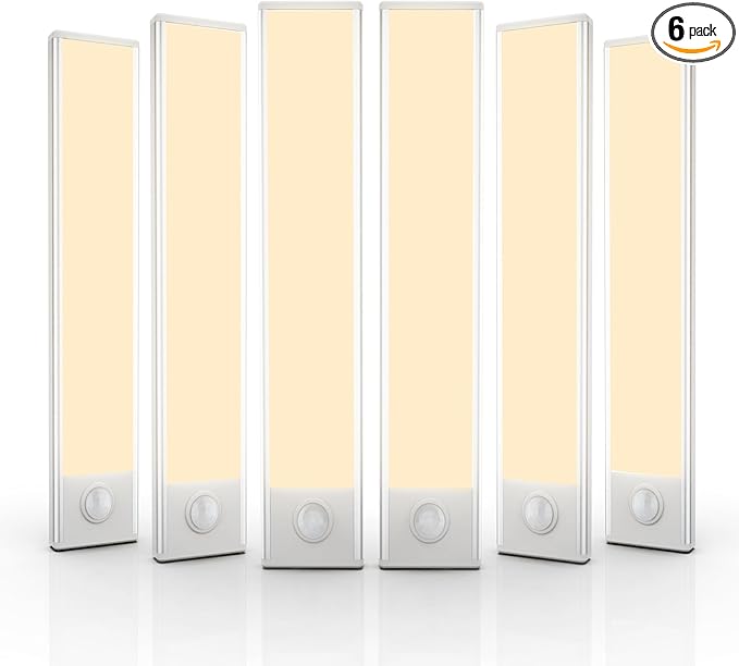 6 Pack Under Cabinet Lights Wireless, 32 LED Motion Sensor Light Indoor by AVEVA