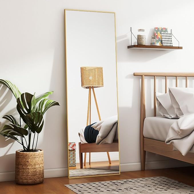 Koonmi 56"x21" Floor Mirror Full Length, Bedroom Floor Body Mirror - Image 6