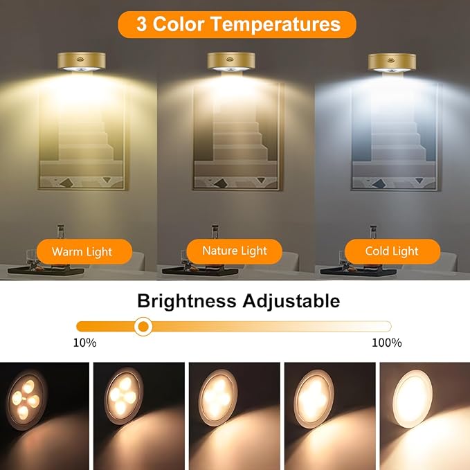 3Pack Picture Light Battery Operated Painting Lights - Image 3