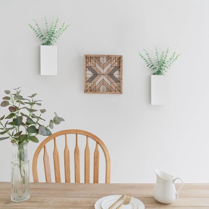 Dahey 2 Pack Wood Wall Planter Vase - Image 5