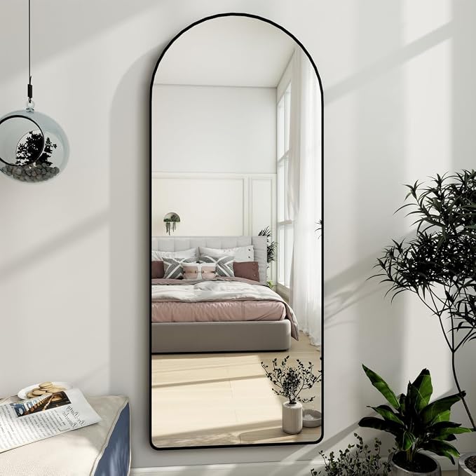 Degfig Arched Full Length Mirror, Full Body Mirrors - Image 4