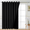 Yakamok 100% Blackout Sliding Door Curtains, Thermal Insulated Grommet Full by Yakamok