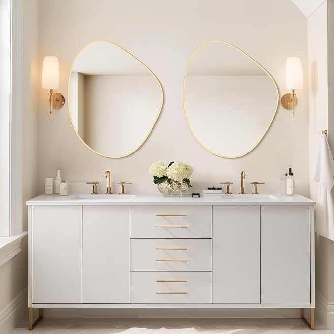 WallBeyond Asymmetrical Mirror, Irregular Wall Mirror - Image 3