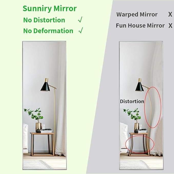 Sunniry Full Length Mirror 56x16 inch, Stand Up Mirror - Image 4