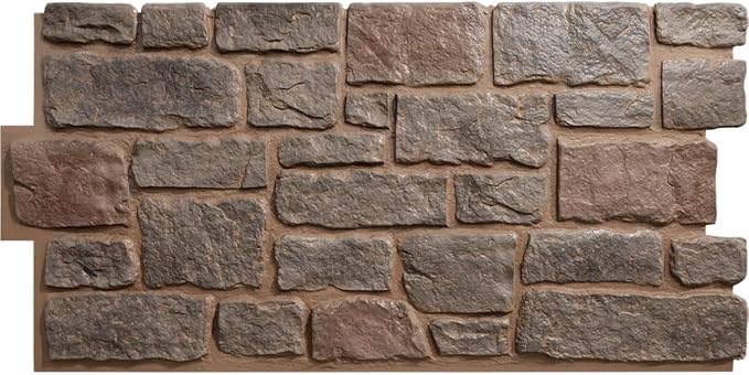 EverStone Cobblestone Faux Stone Panel, Breckenridge Color by EkenaMillwork