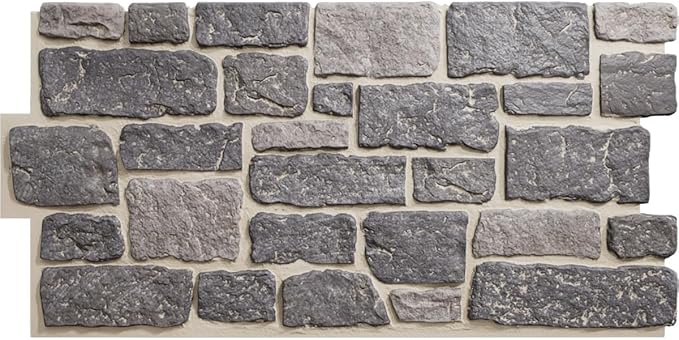 EverStone Cobblestone Faux Stone Panel, Oxford Terrace Color by EkenaMillwork