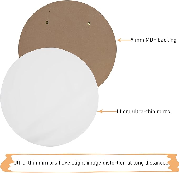 YCHMIR Small Round Wall Mirror, Bathroom Mirror - Image 5