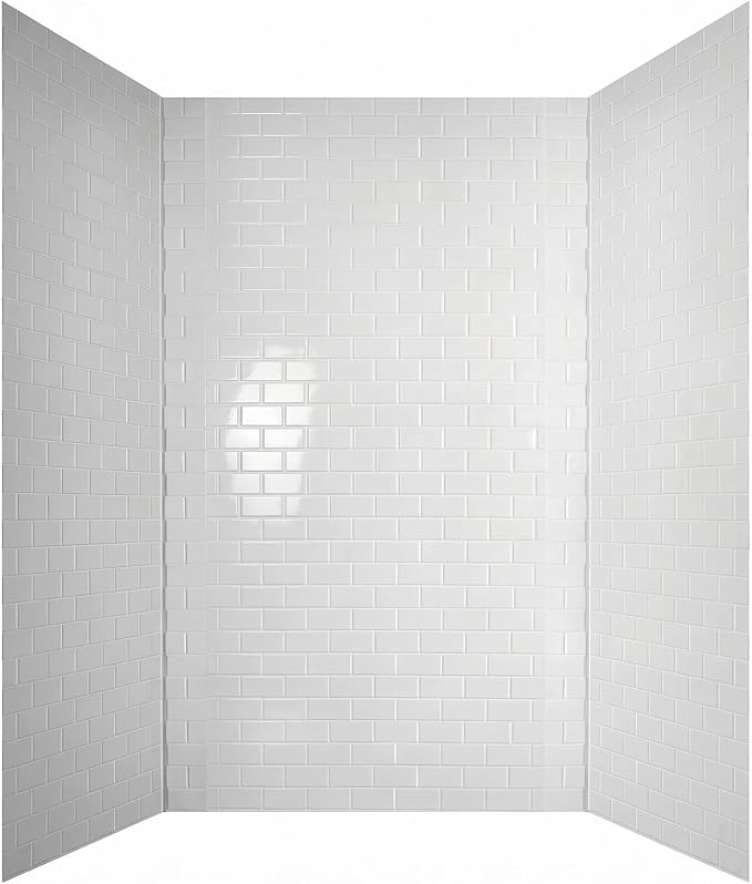 From Plain To Beautiful In Hours 133-WT-SUB-KIT Subway Tub and Shower Wall by DecorativeCeilingTiles