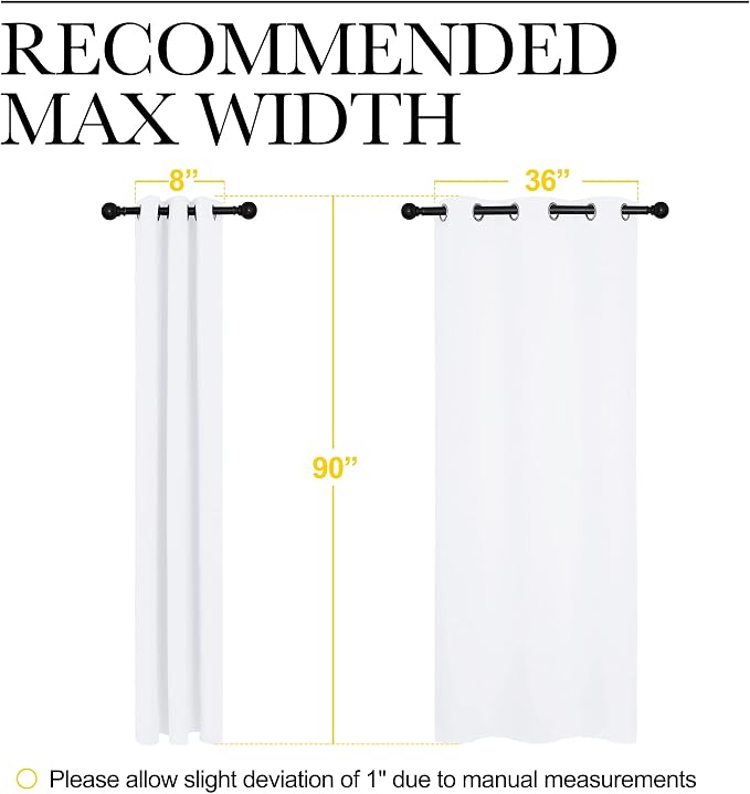 NICETOWN Solid Window Curtain Panels, 42 x 90 - Image 6