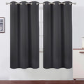 LEMOMO Dark Grey Thermal Blackout Curtains/42 x 72 Inch/Set of 2 Panels Room by Lemomo