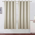 LEMOMO Blackout Curtains 66 x 72 Inch Long Light Beige Curtains Set of 2 Panels by Lemomo