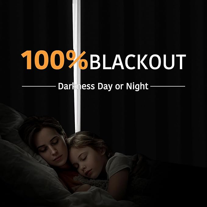RYB HOME Extra Long 100% Blackout Room Divider Curtains - Image 3