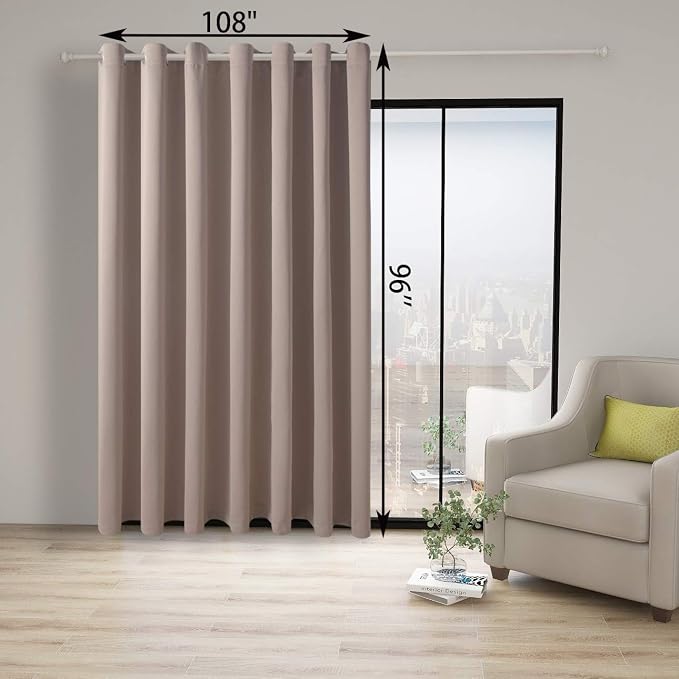 BONZER Room Divider Curtain Total Privacy Wall Noise Reducing Wide Blackout - Image 4