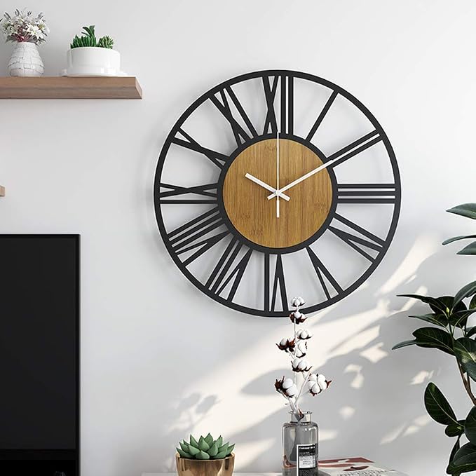 1st owned Wall Clocks for Living Room Decor, Round Silent Non Ticking, Modern - Image 4
